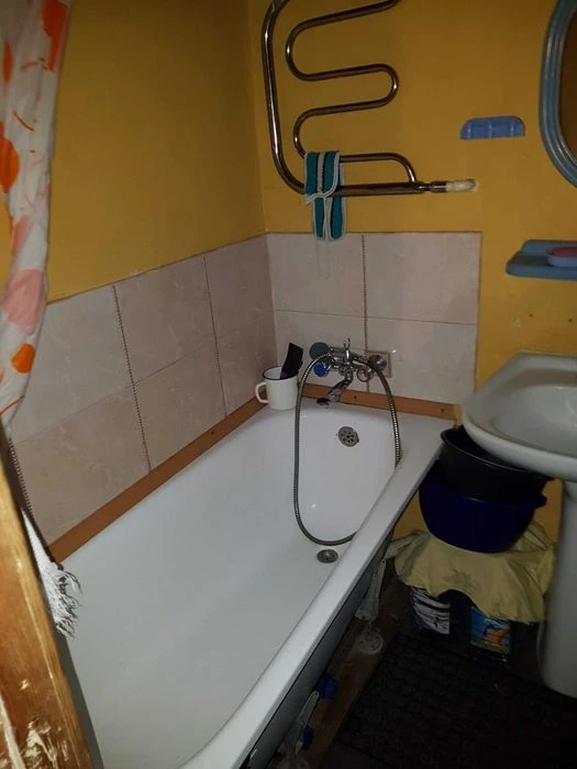 A room in a communal apartment with one neighbor