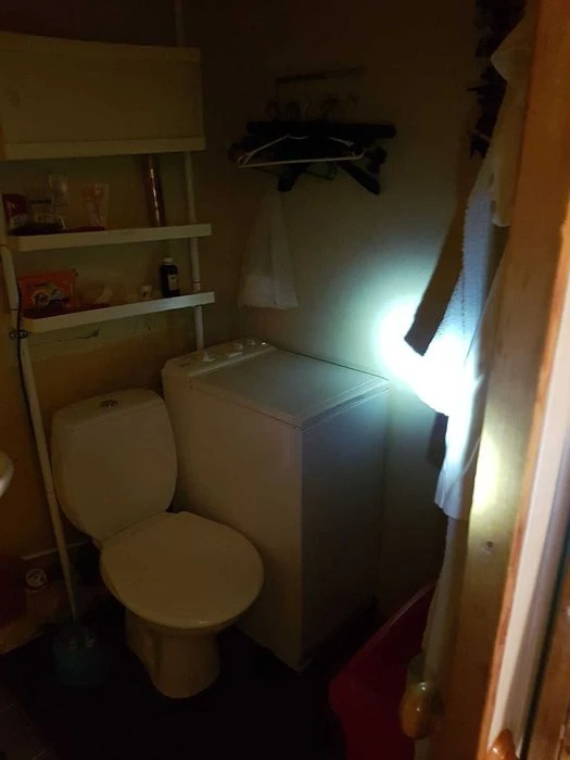 A room in a communal apartment with one neighbor