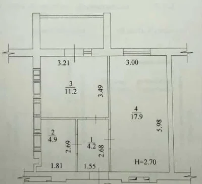 I will sell a 1-room apartment in the residential complex Levada 1, Gagarina, building condition (co