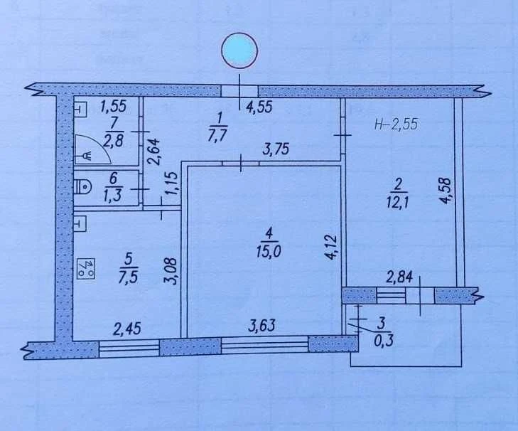 Продажа 2-к квартиры в Шевченковском районе