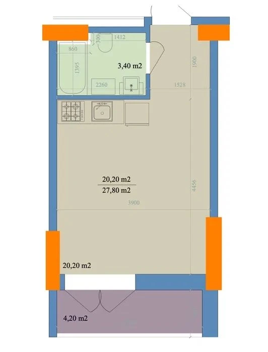 ‼️Selling a smart apartment 28m2 new building Nauchnaya Price GENERATOR