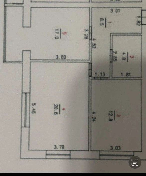 ID-44588 Продаж 2к квартири на Виставці