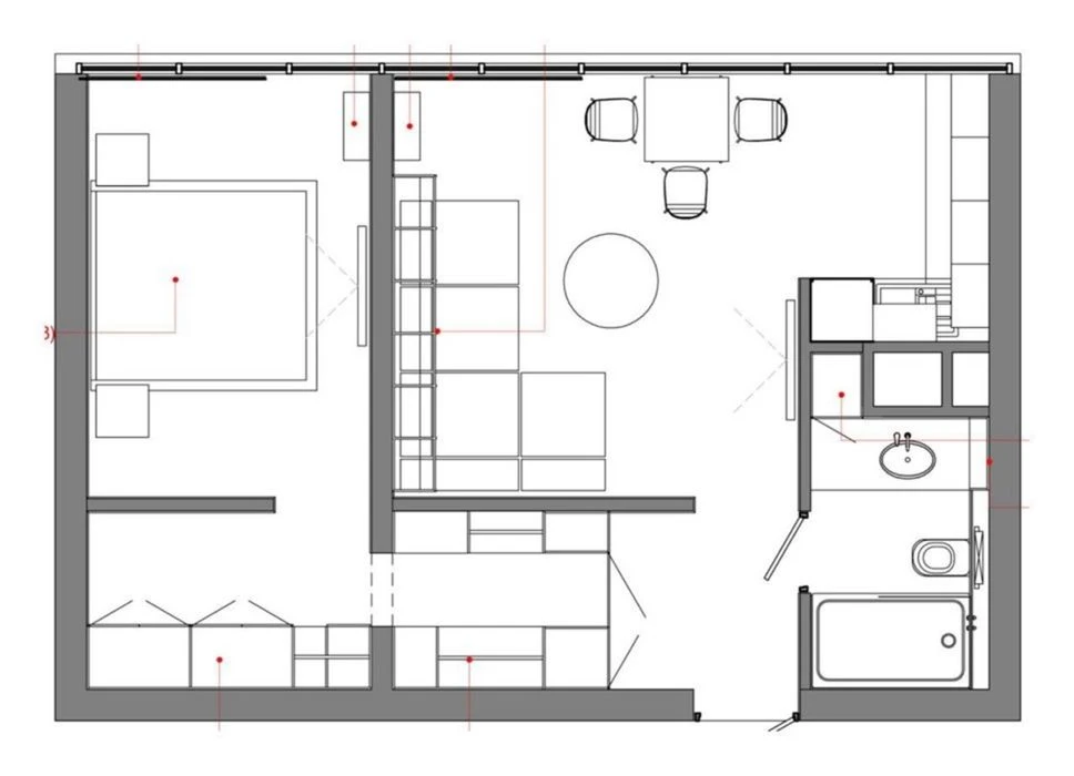 Wow apartment! 50 square meters design repair! 22 Pearl!