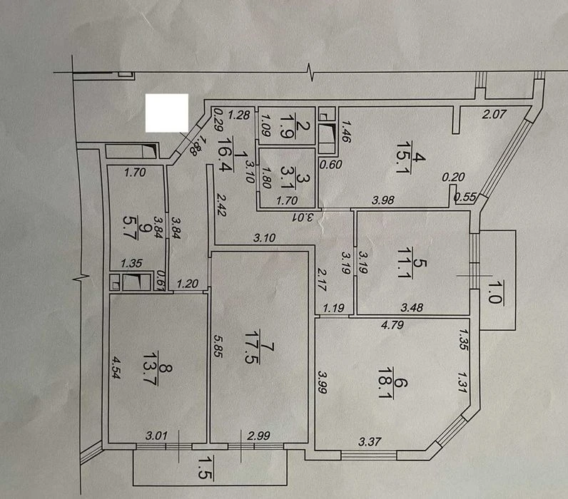 Квартира 105 м² Итальянский бульвар / 50 «Жемчужина» / Леонтов