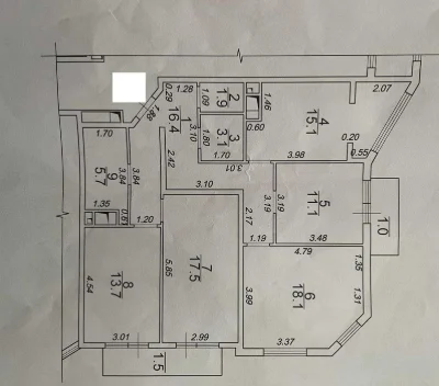 Квартира 105 м² Итальянский бульвар / 50 «Жемчужина» / Леонтов