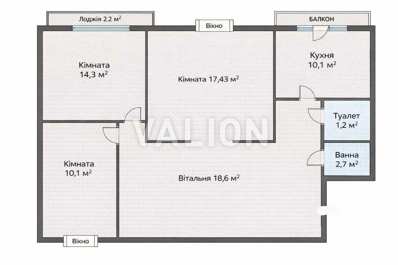 Продажа 3-комнатной квартиры 81.4 м², Евгения Харченко ул., 5
