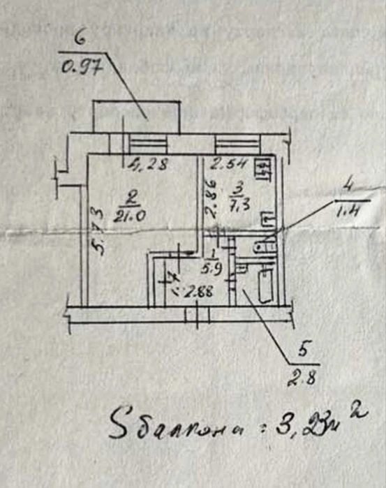 1-room apartment, Trostyanetska St., 12