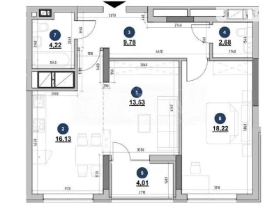 Продаж 2к квартири 69 кв. м на шосе Залізничне 45А • ID 3471
