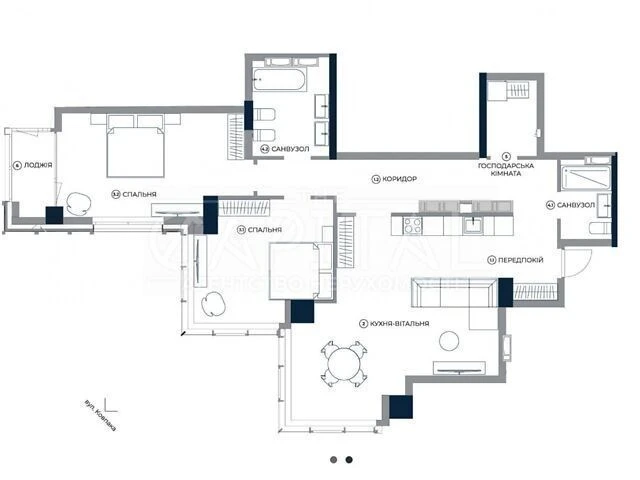 Продажа 3к квартиры 118 кв. м по ул. Антоновича 136-138 • ID