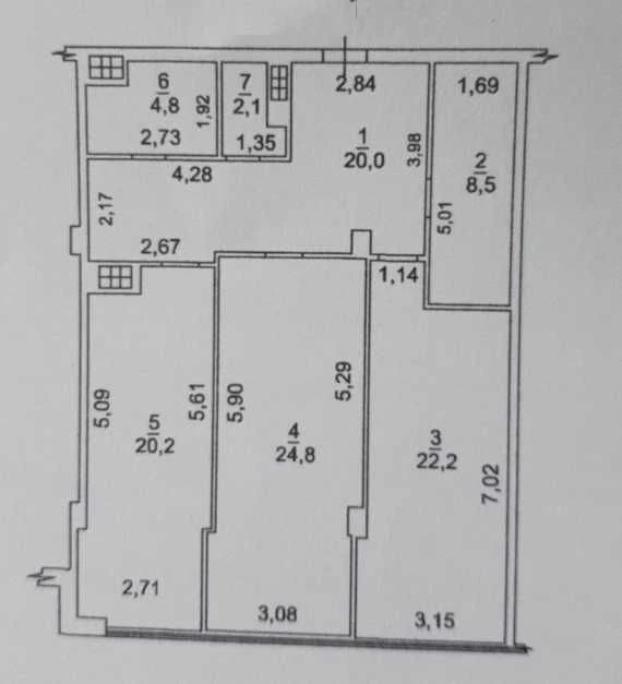 2-комнатная квартира 103 м² ЖК «Ясная Поляна»/ Отрадная/ Леонто