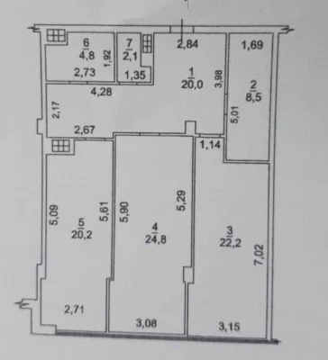 2-комнатная квартира 103 м² ЖК «Ясная Поляна»/ Отрадная/ Леонто