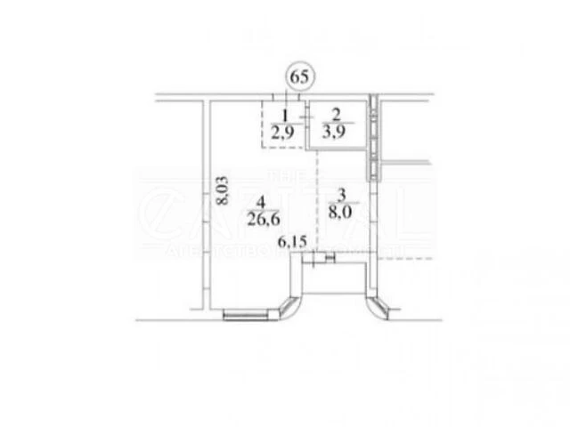 For sale 1-room apartment 43 sq. m. on Kyrylivska Street 37 • ID 3466