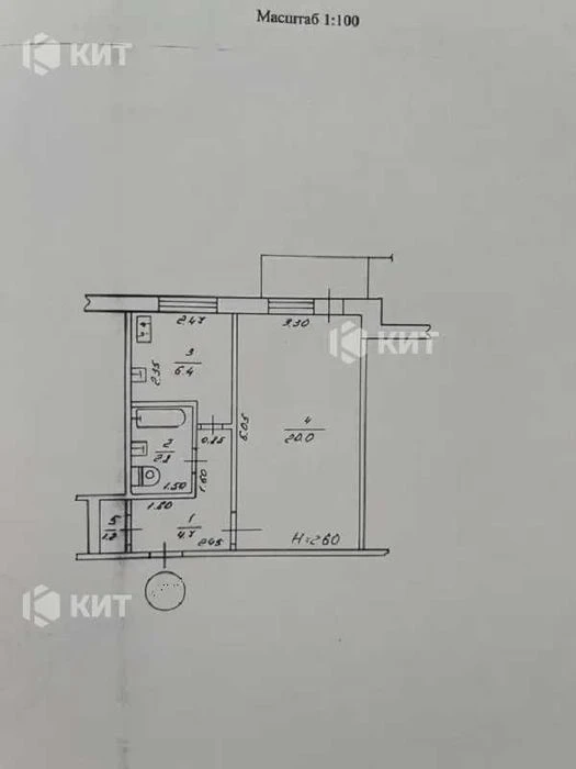 1 room 35 sq.m. Kholodnaya Gora, m. Kholodnaya Gora, Zhizneradostny (Rzhe