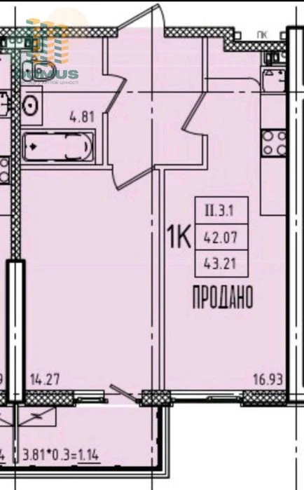 Аркадия‼️Эллада‼️Продам 1 комн‼️ 43м2 Дом сдан! 5 мин к морю