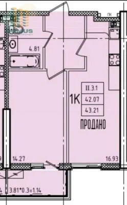 Аркадия‼️Эллада‼️Продам 1 комн‼️ 43м2 Дом сдан! 5 мин к морю