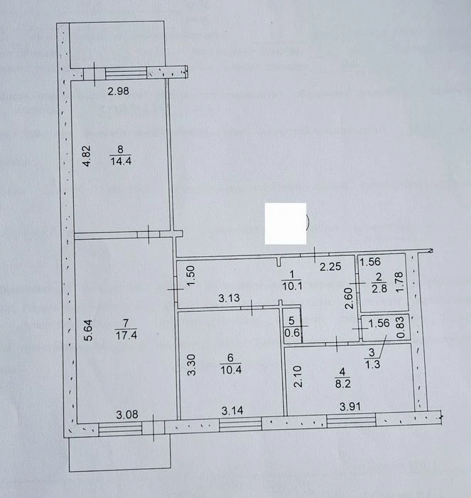 Продаж 3-кімнатної квартир на Пісках вул. Нагнибіди