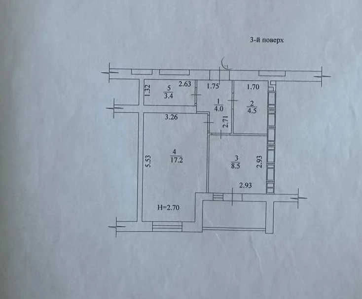 New residential complex Mira, Industrialnaya metro station, 1-room apartment, 3rd floor/9
