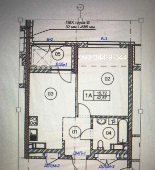 WITHOUT % Sale of 1-room apartment 42.57 sq m in the residential complex POLARIS Home&Plaza, C