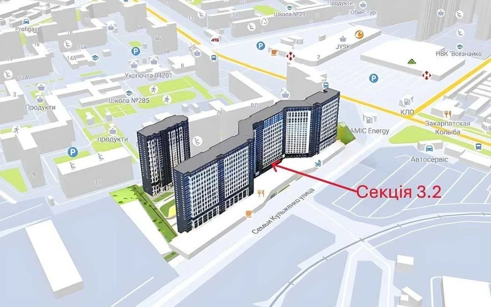 WITHOUT % Sale of 1-room apartment 42.57 sq m in the residential complex POLARIS Home&Plaza, C