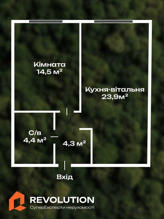 Без комісії. Продаж 1к квартири 47.1м2, ЖК Варшавський Плюс