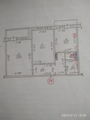 Two-room apartment, Pivdenyi district, Novokuznetskaya st., 5a