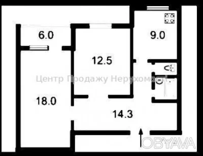 2-room apartment, 61.9 sq.m.