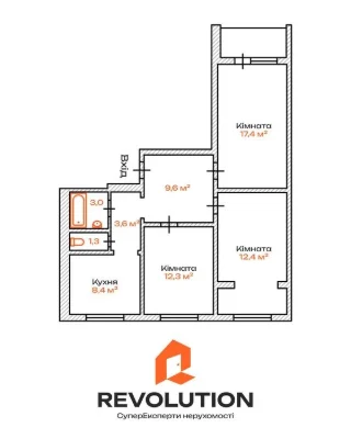 Без комиссии. Продажа 3к квартиры 77.6м2, ул.Радунская 42/10
