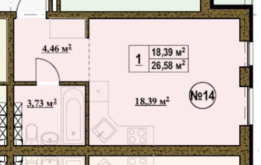 Smart apartment for sale in Bykivna.