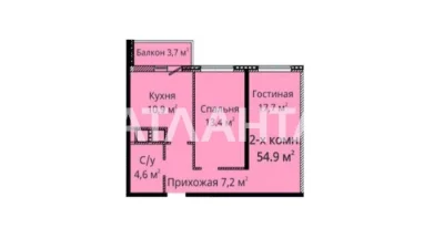 2-комн квартира в ЖК Михайловское Городок