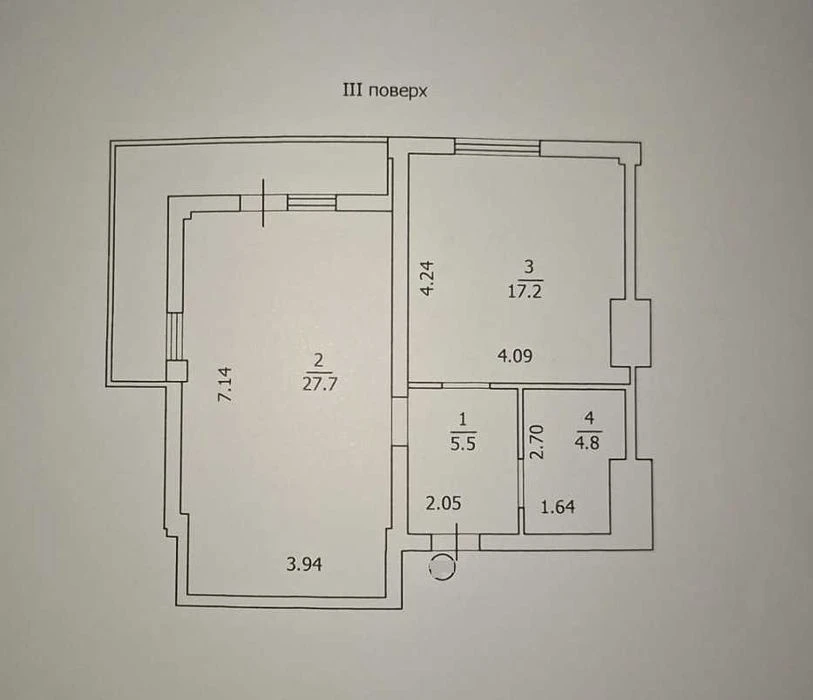 Эксклюзив! 2к квартира с кухней 17м² и ремонтом Ул Генерал