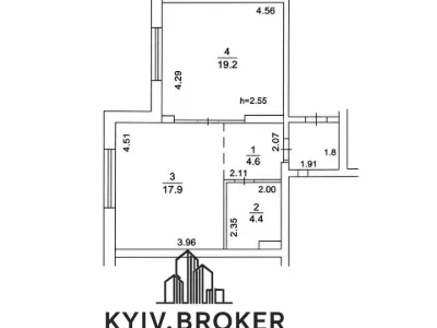 Apartment. Kyiv, Mykhayla Maksymovycha St. (Onufriya Trutenko)