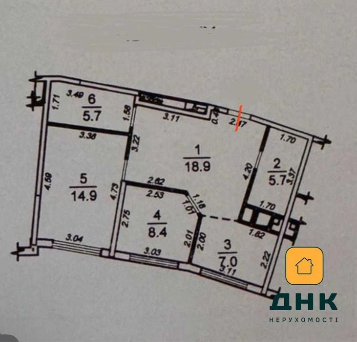 Каманина, ЖК 27 Жемчужина, 2 отдельные спальные комнаты, 62м², с ремо
