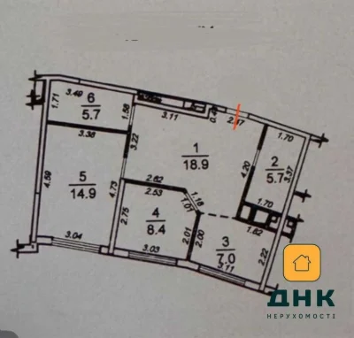 Каманина, ЖК 27 Жемчужина, 2 отдельные спальные комнаты, 62м², с ремо