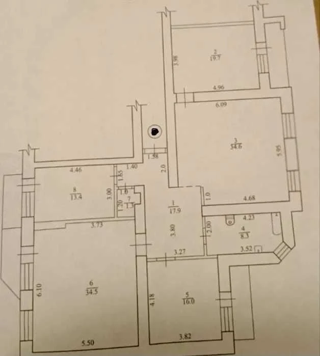 For sale 4-room apartment 150m2 with autonomous heating, Lopatins residential complex