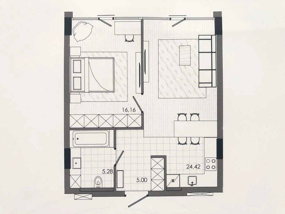 I will sell MY apartment in the center of the residential complex Mozart Mozart Korolenko St.