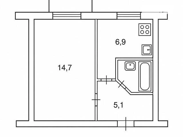For sale 1-room apartment 29.98 sq. m. on Mrii St. 3 • ID 34644636