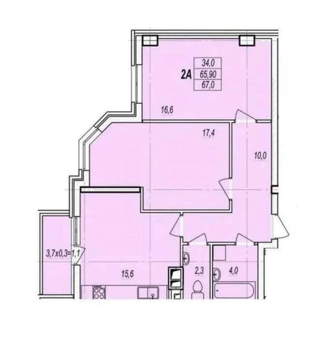 Продается стильная 2-комнатная квартира в ЖК «Дмитриевский-3».
