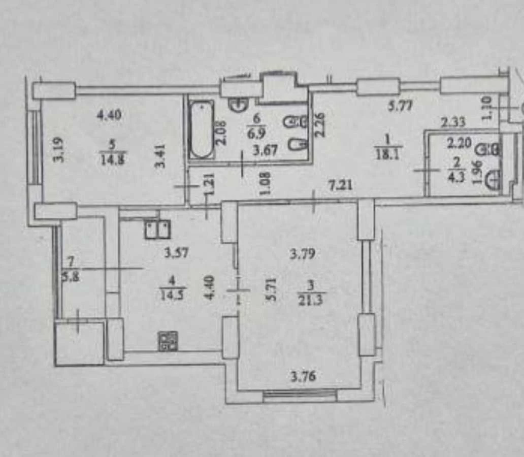 Sale of a 2-room apartment 86 m², Dniprovska Mriya residential complex, HOUSE