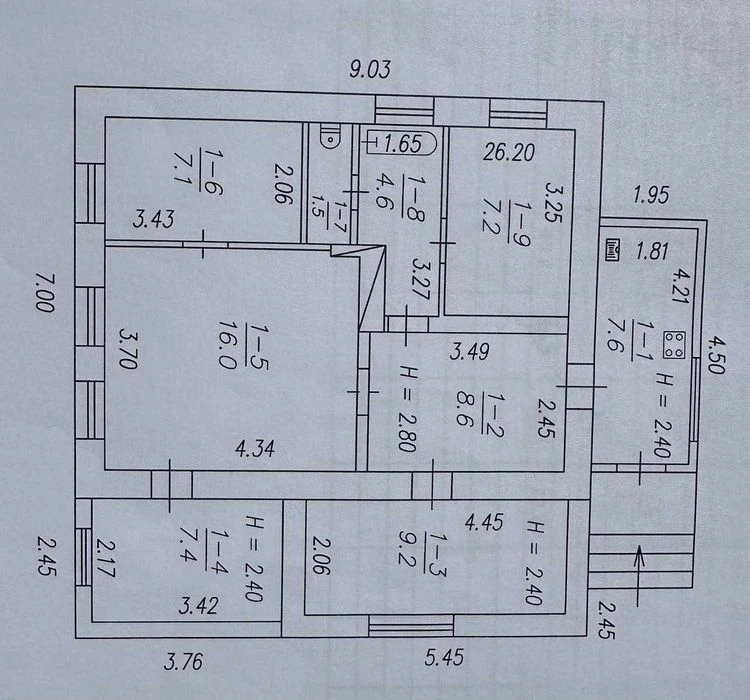 Продам дом р-н 308 маг., пр. Тераспольский.