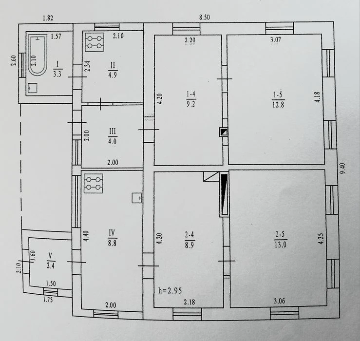 Продаж 1/2 частини будинку, 2 кімн.в Полтаві , біля 9 школи.