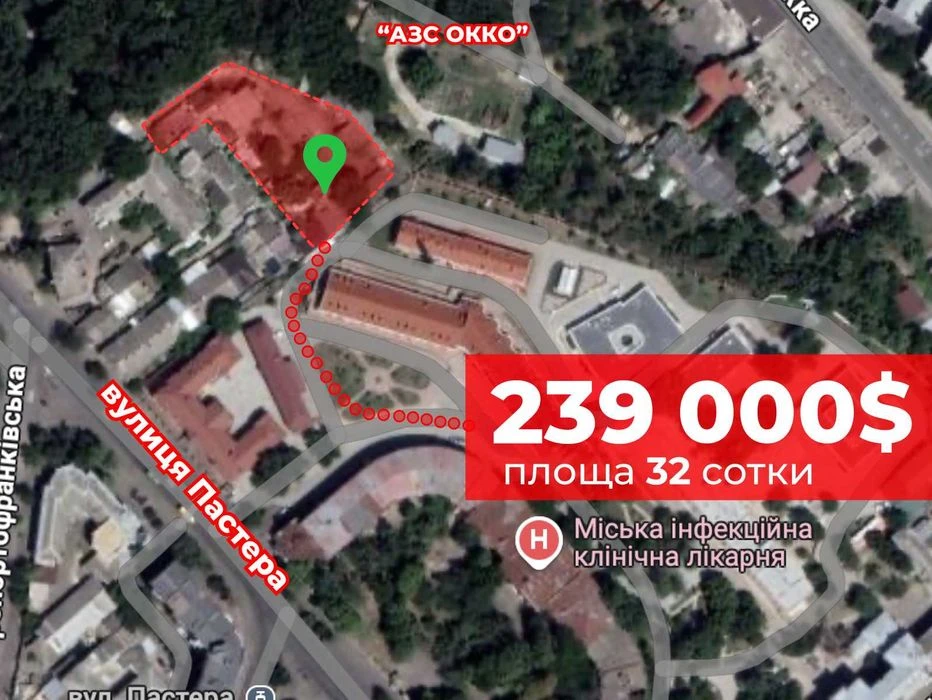 Земля 32 сотки в центре от владельца. Приморский район