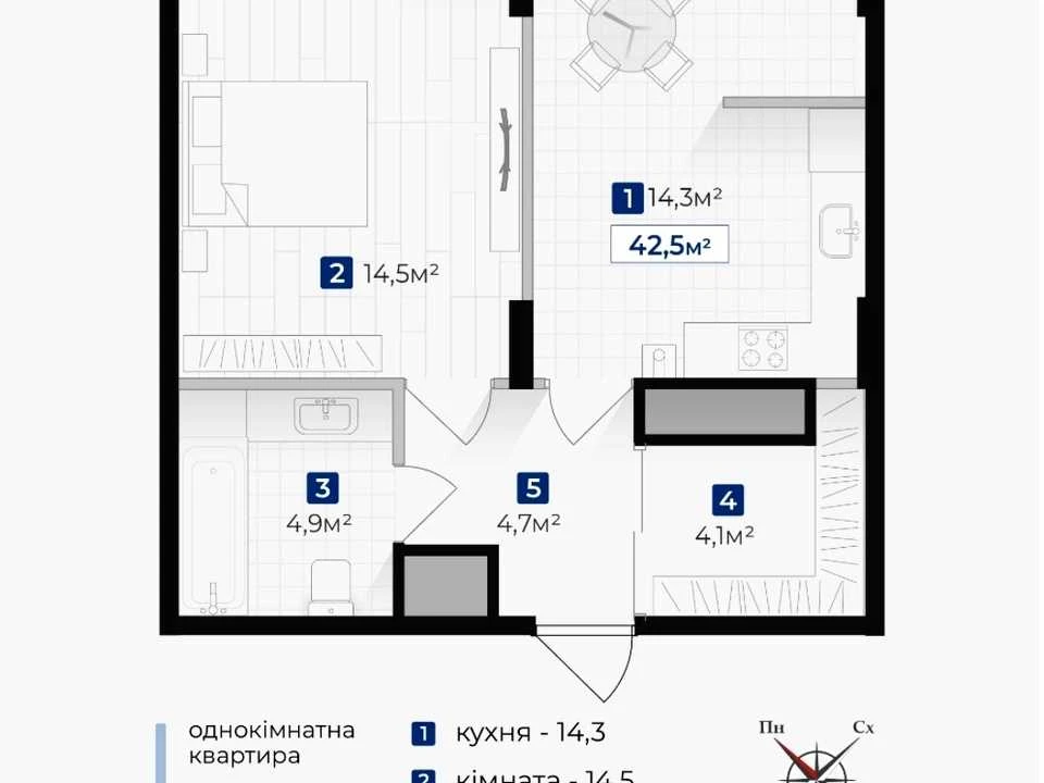 Apartment. Ivano-Frankivsk, Oleksandra Dovzhenko St., (Building
