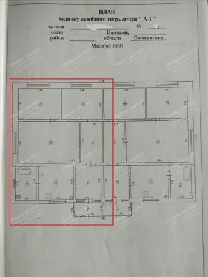 Частина будинку з окремим двором біля річки.
