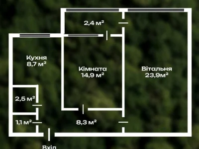 Apartment. Kyiv, Ypsilantiivskyi Lane. (Aistova St.)