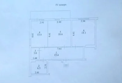 2-комнатная квартира 77,5 м² с АОГВ. 709$/кв.м. Дом