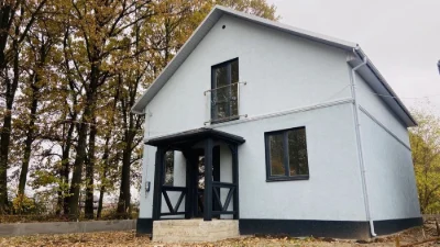 House with finishing touches and heating