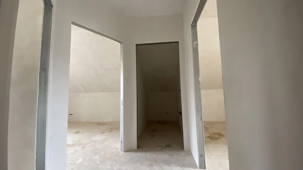 House with finishing touches and heating