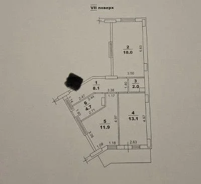 2-комн 60м ЖК Континент Люстдорфская дорога