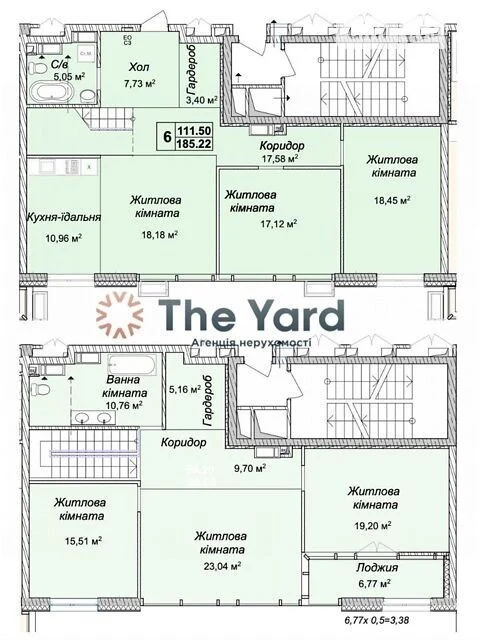 Sale of 4-room apartment 190 sq. m. on Andriy Verkhoglyada St. 26 •