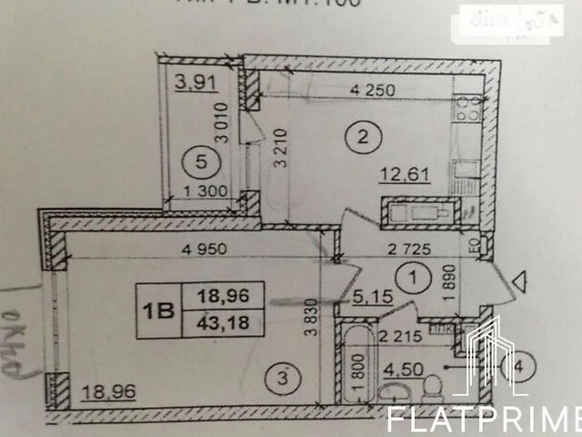Sale of 1-room apartment 43 sq. m on Heroiv Polku AZOV 4B street • I